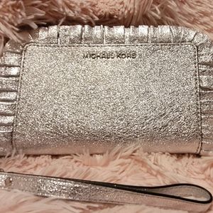 Michael Korea silver wristlet NWOT